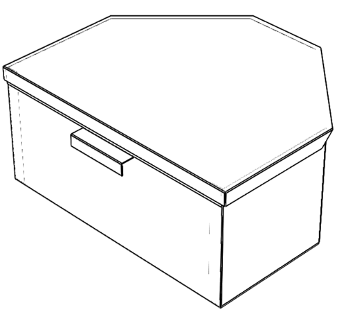 Ashpan 115x255x245 mm V