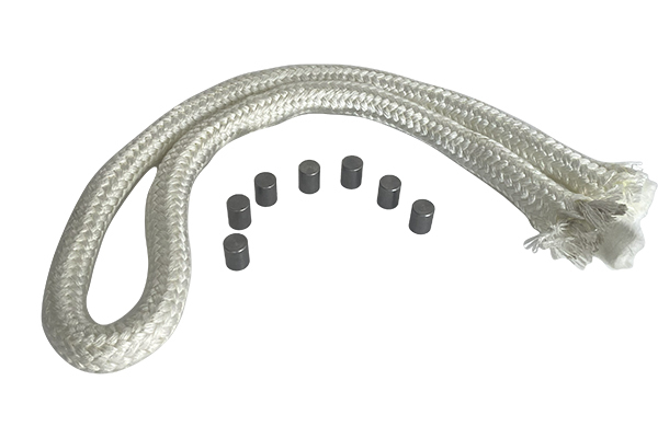 Set 7x spacer cylinders ø15x20 mm, 1100 mm gasket