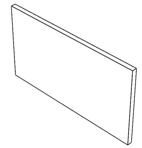 Firebox panel 18x295x550 mm