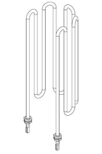 Electrical resistance 3000W curved