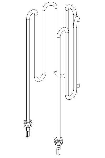 Electrical resistance 2000W curved, Halla, Routa