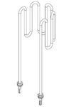 Electrical resistance 1500W curved, Halla, Routa