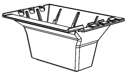 Grate support funnel, 00010, 00020, 00030