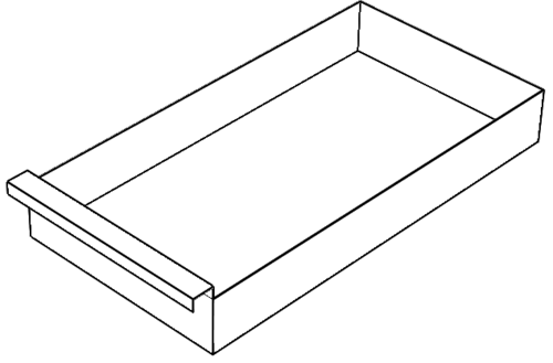 Ashpan 110x350x670 mm