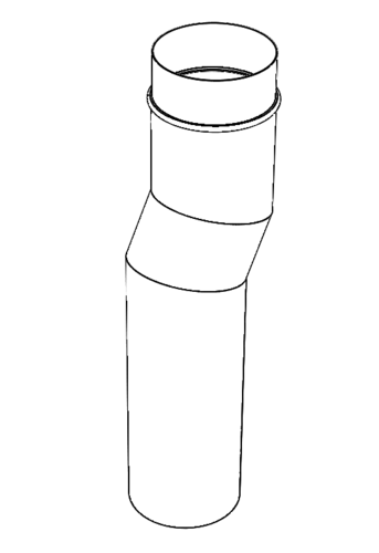 Connection pipe, straight, male, Lako, Palas
